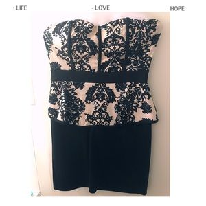 Black An white dress